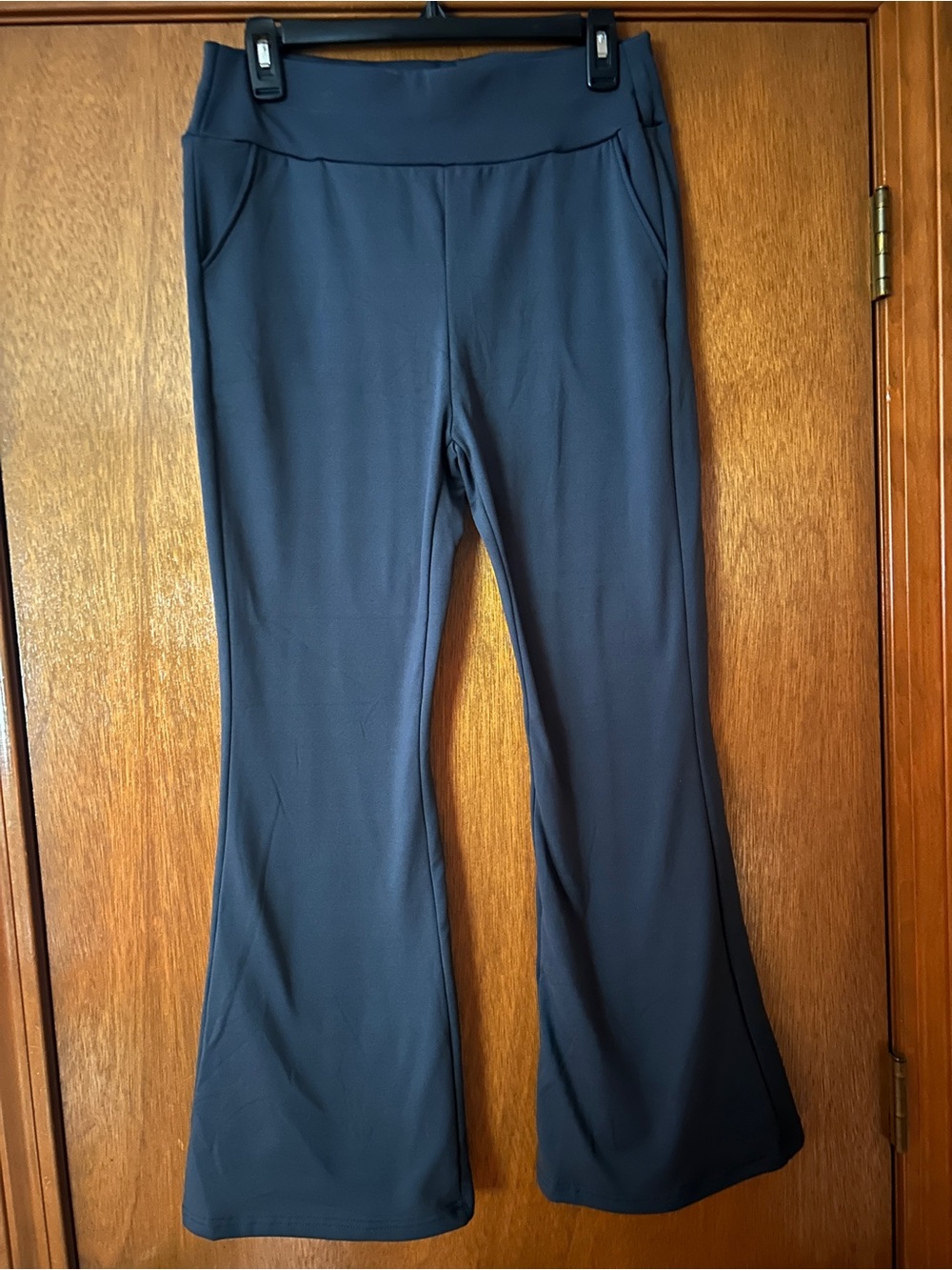 Women's Grey Flare Ponte Pants